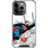 DC Comics Superman Super Speed Flying Over City iPhone 16 Pro Clear Case